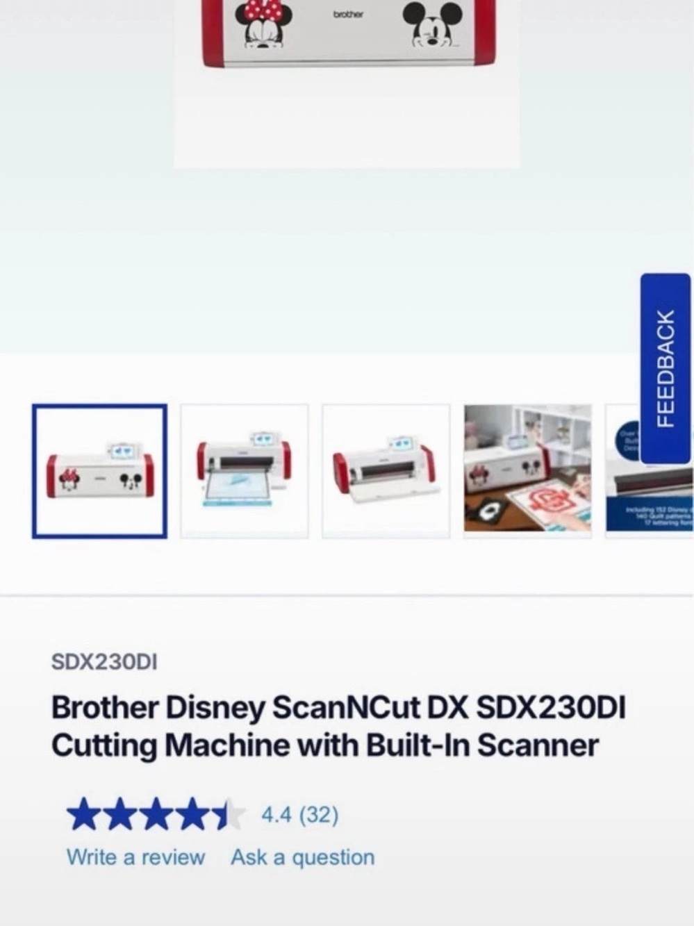 Brother Disney ScanNCut DX SDX230DI